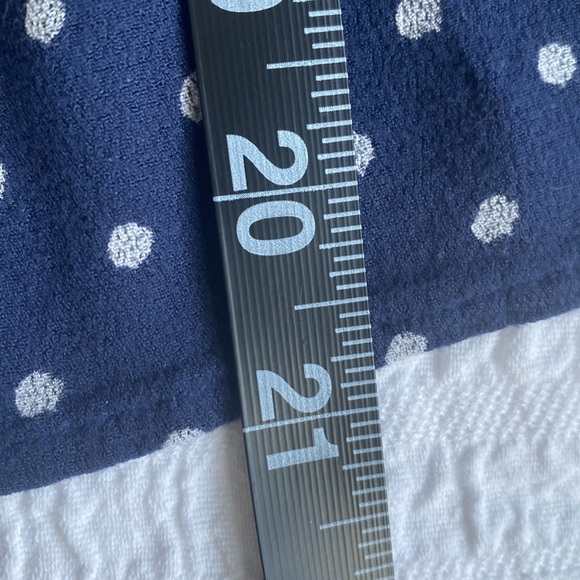 Lucky 🍀 Brand long sleeved blouse in baby doll style.Navy with white dots. XS - Picture 10 of 11